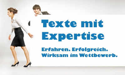 Texte mit Expertise für die Imagebroschüre, die Produkt-Broschüre, Dienstleistungs-Folder, Webseiten, Internetshops, Social Media und PR, kreativ formuliert vom Texter, PR-Redakteur und Werbetexter in Mannheim (nahe Heidelberg - Darmstadt - Karlsruhe). Erfahren im Texten. Erfolgreich in der Vermarktung von Produkt und Dienstleistung. Wirksam im Wettbwerb in Deutschland (z. B. Augsburg - Freiburg - Düsseldorf) und in der Schweiz (z. B. Basel - Bern - Luzern). Klare Linie und Texte mit Expertise. Nach diesem Motto schreibt der Werbetexter leicht verstehbare Werbung, die Business-to-Business- und Business-to-Consumer-Projekte auf ein neues Marketing-Level hebt. Niveau für Deutschland, für Österreich und für die Schweiz in Texten, die erfolgreicher wirken.